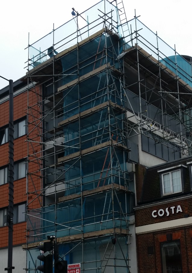 Scaffolders in Hayes